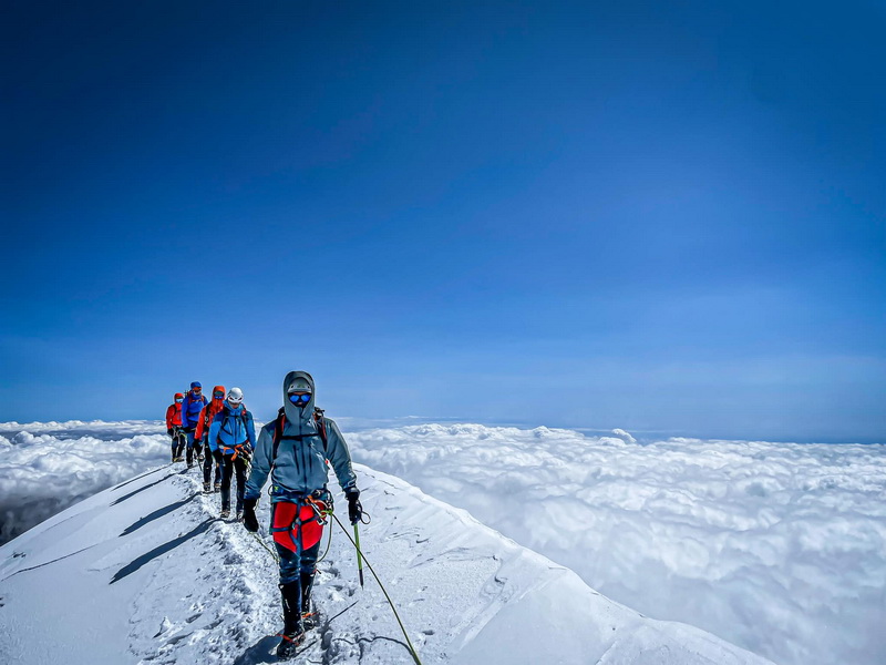 Monte Rosa - greben Parrotspitze 4.432m